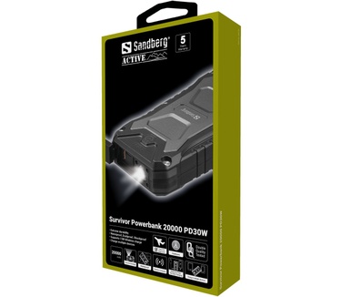 Sandberg Survivor Powerbank 20000 PD30W