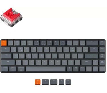 Keychron K7 Ultra-slim Wireless (White backlight Low profile Keychron Optical hot swap Red switch, Qwerty US)