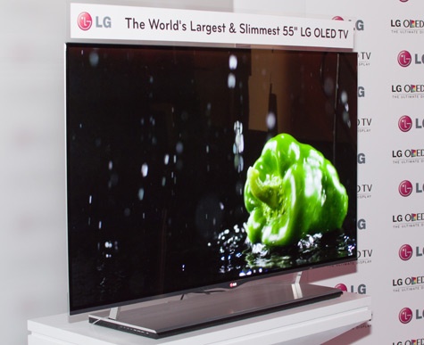 LG oled-tv Budapest 2012 EU-introductie