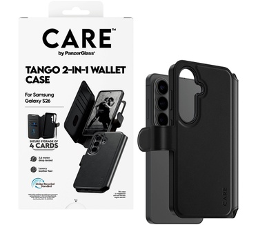 PanzerGlass CARE™ by PanzerGlass® Tango 2-in-1 Wallet Case w. Qi Samsung Galaxy S26