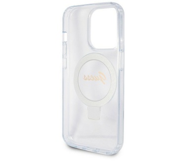 Guess Ring MagSafe Back Case - Apple iPhone 15 Pro (6.1") - Clear Transparant