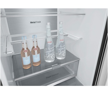 LG Gbv7280bev Koel-vriescombinatie Zwart