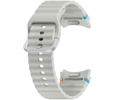 Samsung Galaxy Watch7 Sport Rubberen Band Zilver M/L