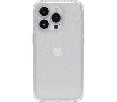 Otterbox OtterBox Symmetry Clear Case voor iPhone 14 Pro, Schokbestendig, Valbestendig, Dunne beschermende hoes, 3x getest volgens militaire standaard, Antimicrobieel, Stardust