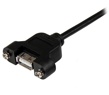 Startech.com 30 cm lange, paneelgemonteerde USB-kabel A naar A F/M