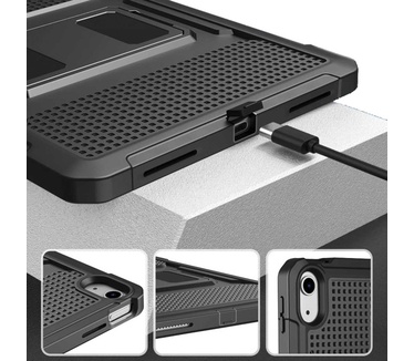 Accezz Rugged Back Case iPad 10.9 (2022) - Zwart
