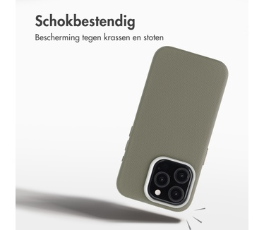 Accezz Mesh Backcover met MagSafe voor de Apple iPhone 15 Pro - Donkergrijs