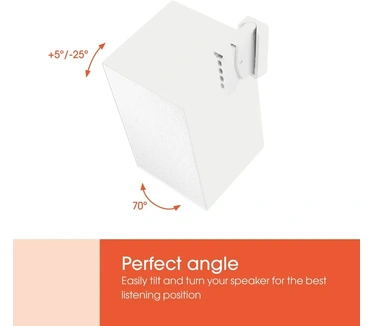 Vogel's SWM 3021 | Surround speaker muurbeugel (max 5 kg) | 5°/-25° tilt | Wit