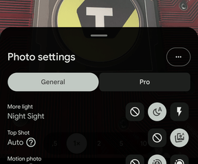 De camera-interface van de Google Pixel 10.