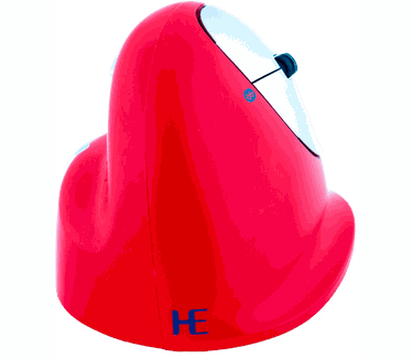 R-Go Tools HE Sport, Ergonomische muis, Medium (165-195mm), Rechtshandig, Bluetooth, Rood