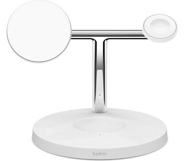 Belkin BoostCharge Pro MagSafe & Qi2 3-in-1 Wireless Charger Wit