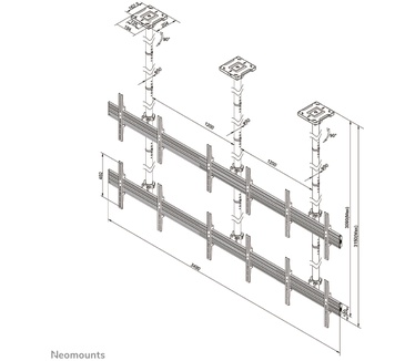 Neomounts by Newstar NeoMounts PRO videowall plafondsteun