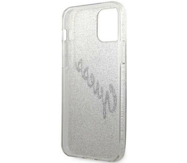 Guess Gradient Vintage Glitter Case iPhone 12/12 Pro (6.1") Goud Goud