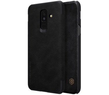 Nillkin Qin PU Leather Book Case - Samsung Galaxy A6 Plus - Zwart  Zwart