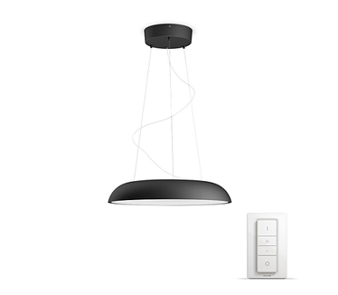 Philips Hue Amaze hanglamp zwart (White Ambiance, incl DIM switch)