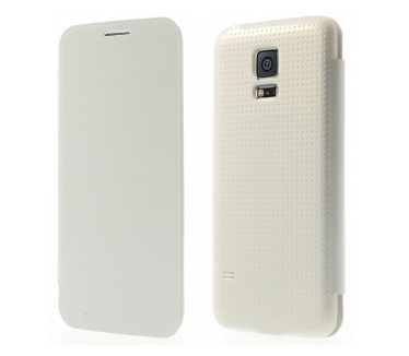 qMust Samsung Galaxy S5 Mini Flip Cover - White
