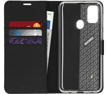 Accezz Wallet Softcase Bookcase Samsung Galaxy M30s / M21 - Zwart