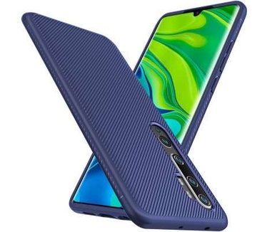 qMust Xiaomi Mi Note 10 / Note 10 Pro Texture TPU Case - Blauw