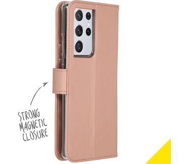 Accezz Wallet Softcase Bookcase Galaxy S21 Ultra - RosГ© Goud (Galaxy S21 Ultra) Rosé Goud