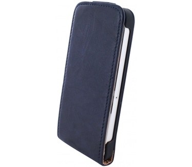 Mobiparts Mobiparts Vintage Flip Case Apple iPhone 5/5S Navy Blue