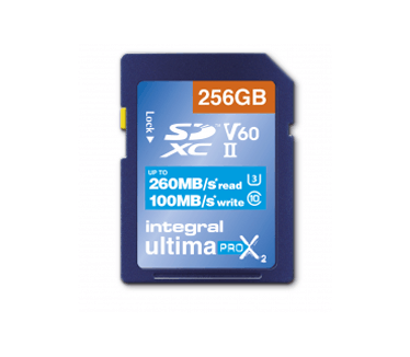 Integral UltimaPro UltimaPro X2 SDXC V60 260/100MB 256GB