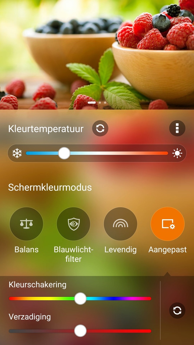 Splendid-app op Asus Zenfone 3