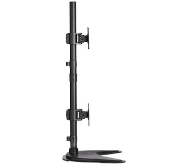 Tripp-Lite Dual Vertical Flat-Screen Desk Stand / Clamp Mount for 15 to 27 Flat-Screen Displays