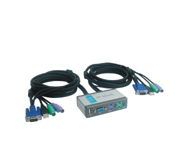 D-Link DKVM-2KU KVM Switch (2 Poorten PS/2 USB, 1x USB Poort)