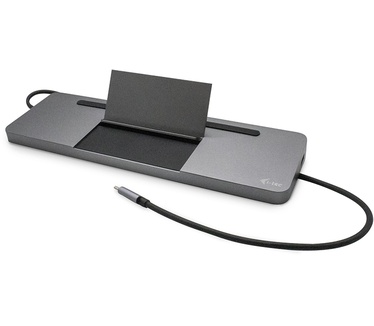 iTEC USB-C Ergonomic 4K 3x Display Docking Station with Power Delivery 85 W + Universal Charger 112 W