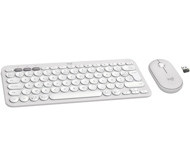 Logitech Pebble 2 Combo, Azerty BE, Wit