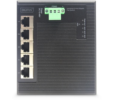 Digitus Industrial 5-Port Gigabit Switch, Flat, Unmanaged