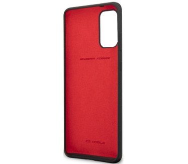 Ferrari SF Silicone Case voor Samsung Galaxy S20 Plus - Zwart  Zwart