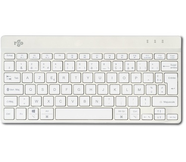 R-Go Tools R-Go Compact Break toetsenbord, AZERTY (FR), bedraad, wit