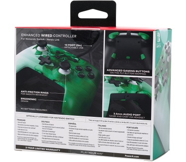 PowerA Enhanced Wired Controller - Heroic Link Groen, Wit