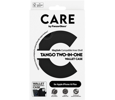 PanzerGlass CARE by PG Tango 2in1 wall iPhone16 6.7 (Apple - iPhone 2024 6.7'') Transparant