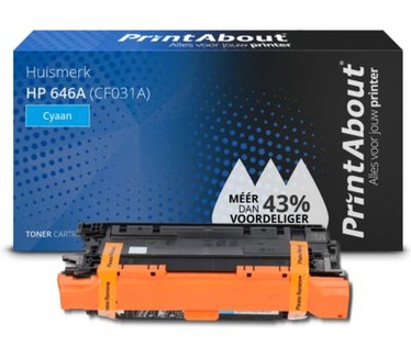 PrintAbout Huismerk HP 646A (CF031A) Toner Cyaan