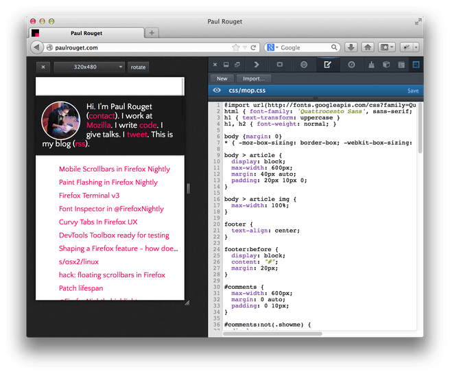 Nieuwe devtools