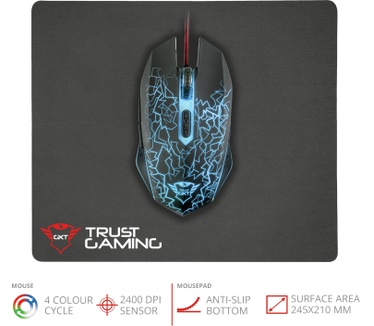 Trust GXT 783 Gaming Mouse & Mouse Pad