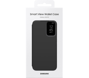 Samsung Galaxy A34 Smart View PC Book Case Zwart
