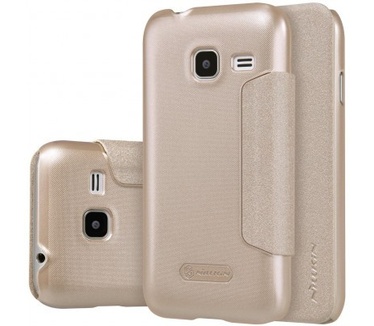 Nillkin Leather Case Samsung Galaxy J1 (2016) - Sparkle Series - Gold