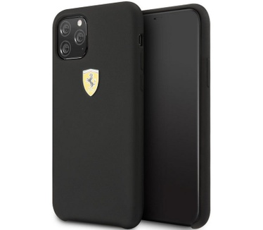Ferrari SF Silicone Case - Apple iPhone 11 Pro (5.8") - Zwart  Zwart