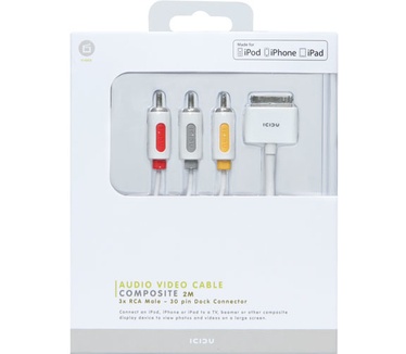 ICIDU AV Composite Cable 2m White