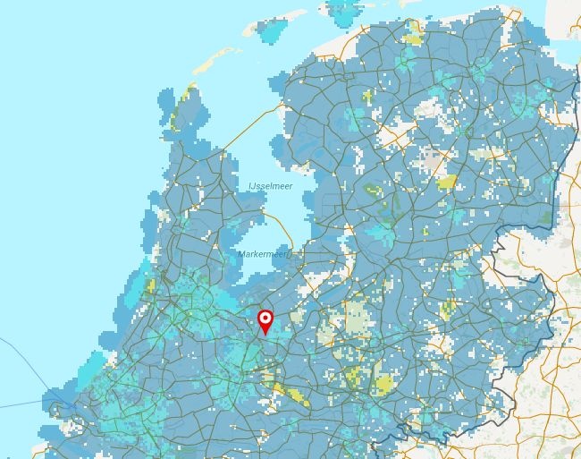 Landelijke dekking 4g bij Vodafone