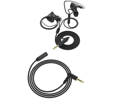 Sharkoon Sharkoon Stealthbite IEM - in-ear hoofdtelefoon - Bedraad - USB-A/USB-C - 3,5 mm - Zwart