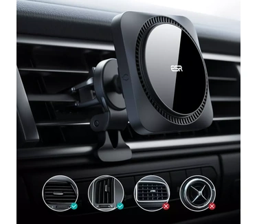 esr ESR Wireless Car Charger with CryoBoost™ (HaloLock) (iPhone 12-series, iPhone 13-series, iPhone 14-seri)