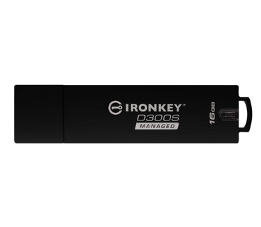 Kingston IronKey D300 Serialized Managed 16GB Zwart