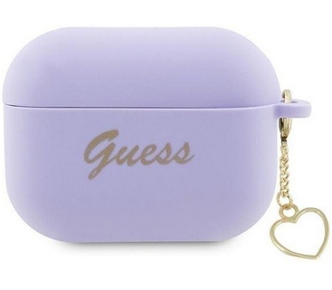 Guess Heart Silicone Case - Apple Airpods Pro 2 (2e Gen) - Paars