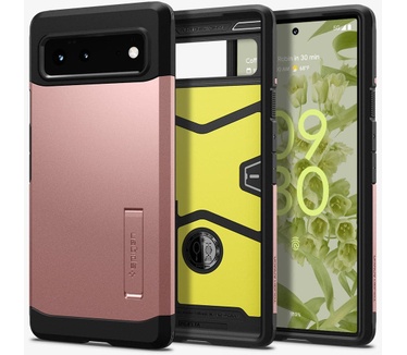 Spigen Google Pixel 6 Tough Armor Case Rosé Goud