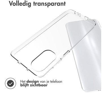 Accezz Clear Backcover Motorola Moto G52 / G82 - Transparant