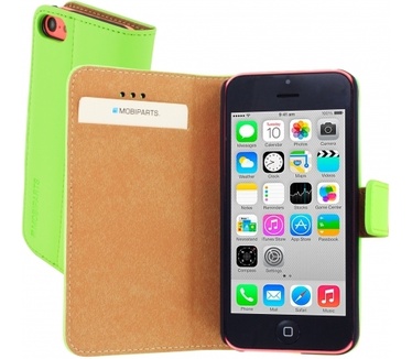Mobiparts Premium Wallet Case Apple iPhone 5C Green